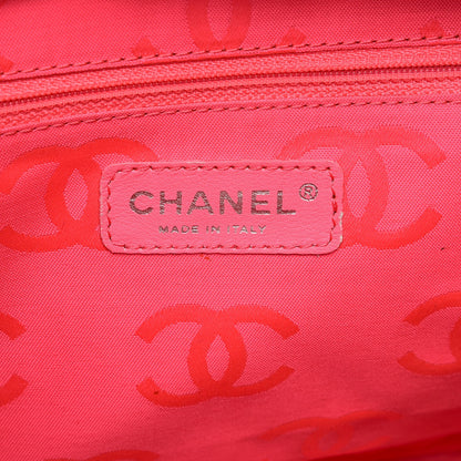 Chanel Calfskin Quilted Large Cambon Tote White Black 6 of 9