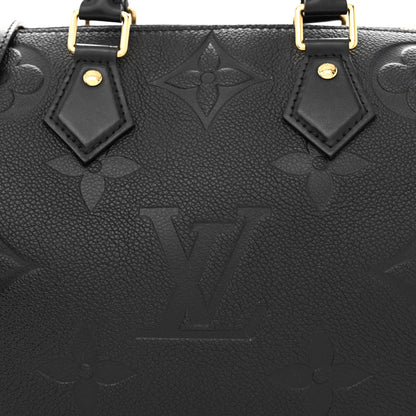 Louis Vuitton Empreinte Monogram Giant Speedy Bandouliere 25 Black 7 of 9