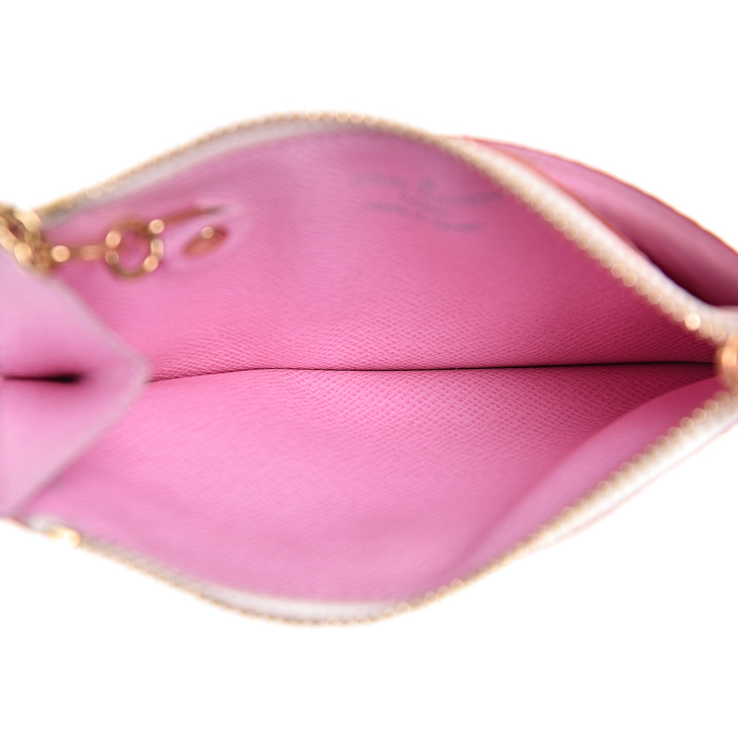 Louis Vuitton Monogram Multicolor Key Pouch White Litchi 5 of 6