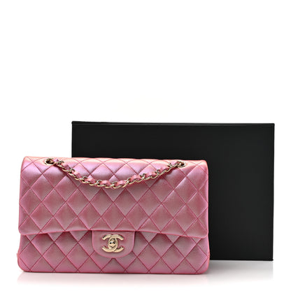 Chanel Iridescent Caviar Quilted Medium Double Flap Pink 11 of 11