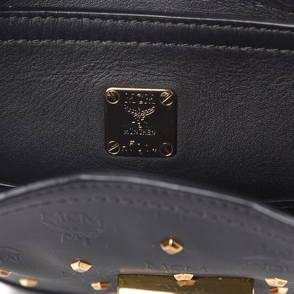 MCM Coated Canvas Mini Claudia Studs Crossbody Bag Black 6 of 6