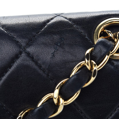 Chanel Lambskin Quilted Medium Double Flap Black 11 of 11