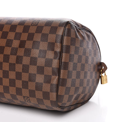 Louis Vuitton Damier Ebene Speedy 30 10 of 13