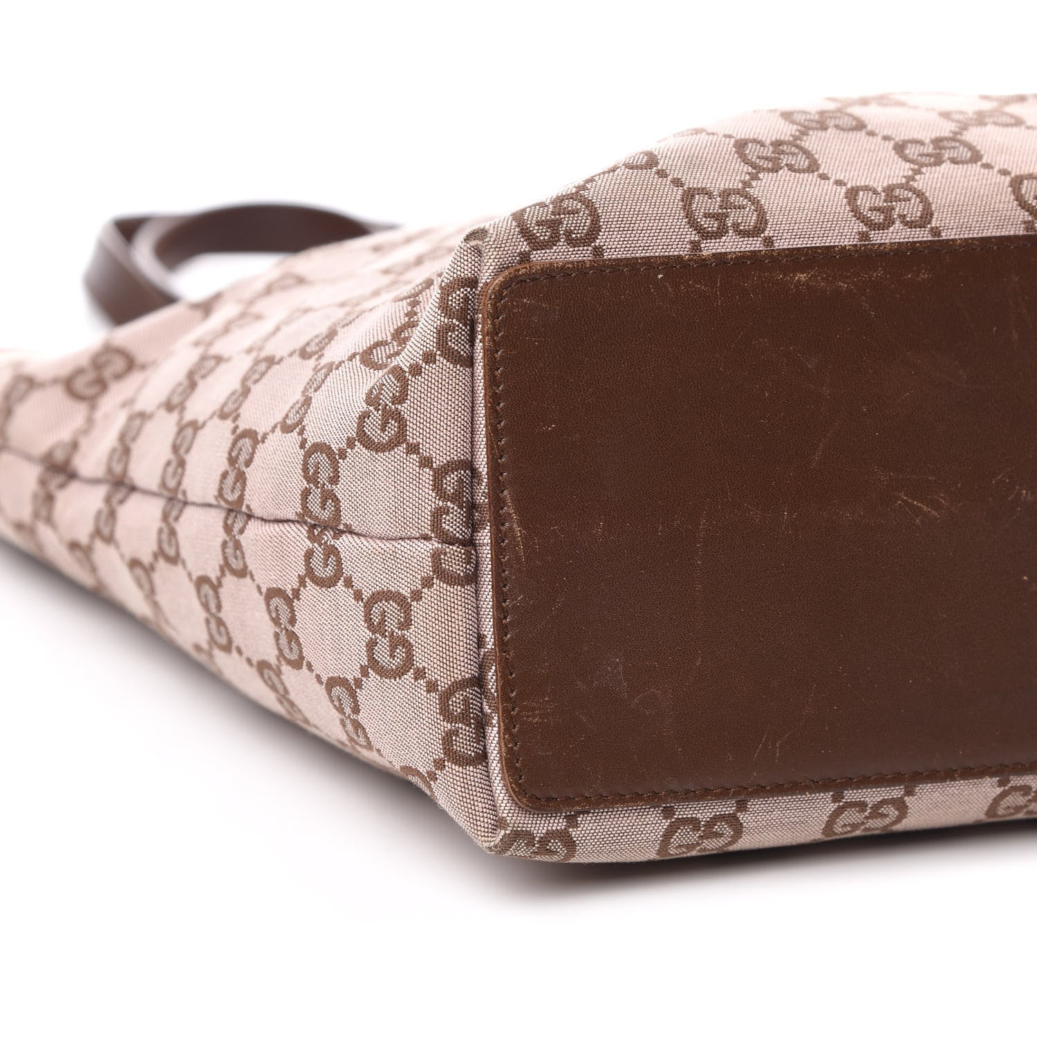 Gucci Monogram Small Bucket Tote Brown 10 of 14