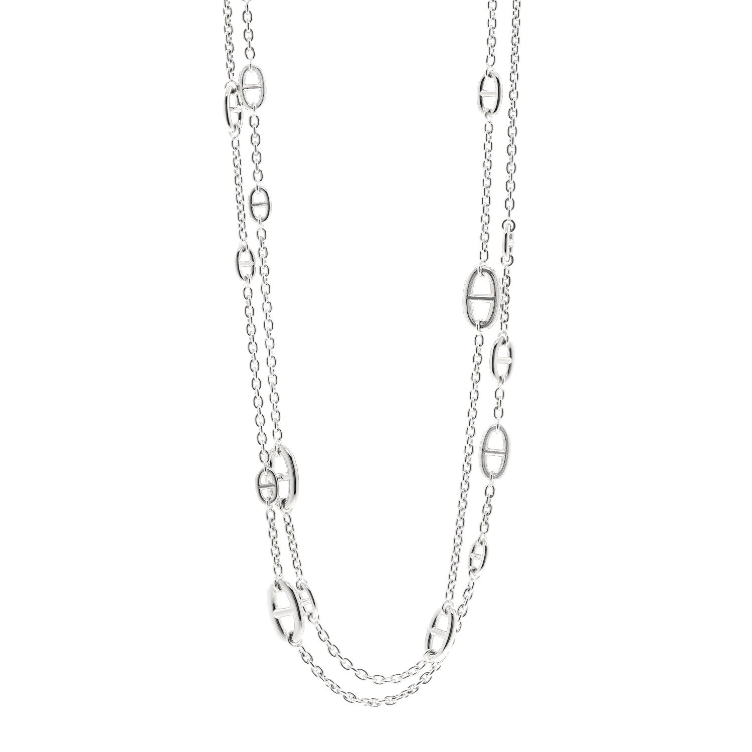 Hermes Sterling Silver Farandole Necklace 160 1 of 6