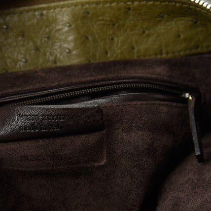 Saint Laurent Ostrich Muse Messenger Bag Green 9 of 10