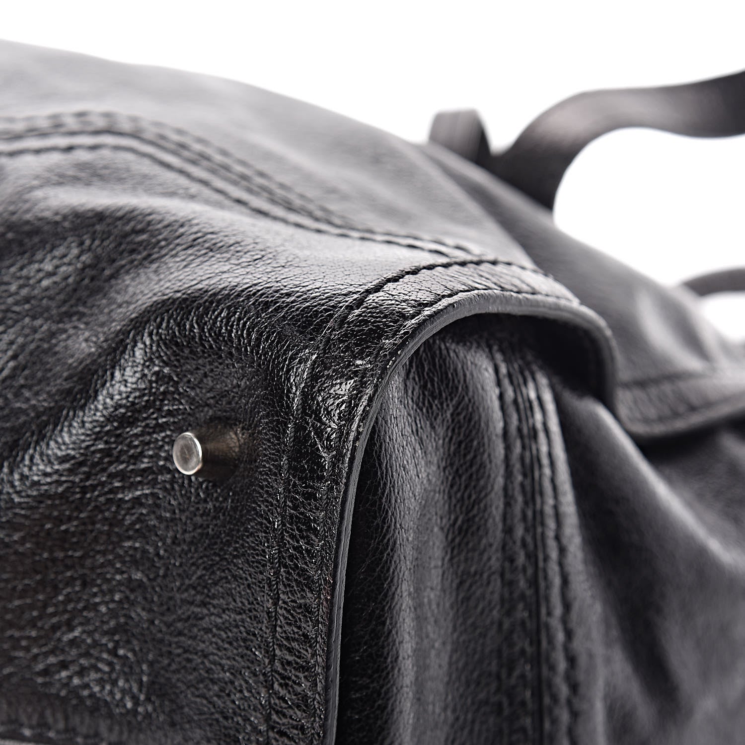 Burberry Calfskin Chain Satchel Black 11 of 14