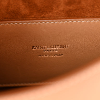 Saint Laurent Smooth Calfskin Cotton Canvas Small Kaia Satchel Natural Beige 6 of 12
