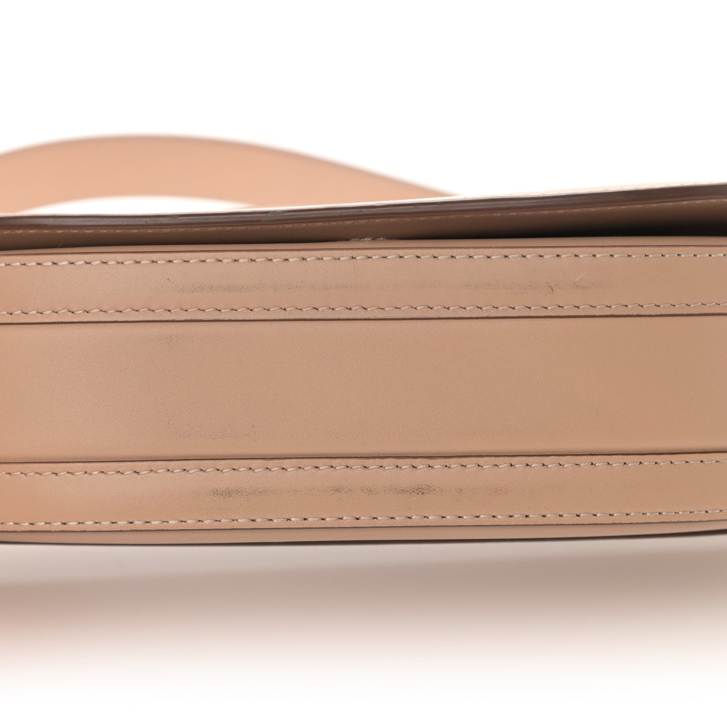 Calfskin Small Olympia Shoulder Bag Light Biscuit