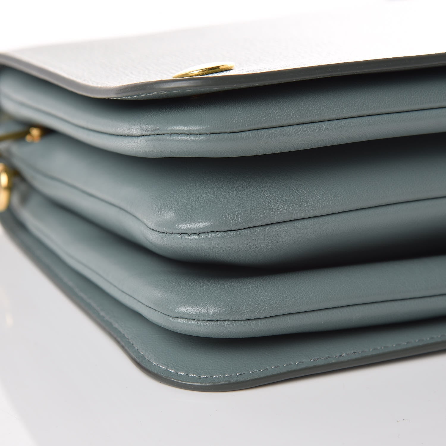 Mulberry Cross Grain Calfskin Clifton Flap Antique Blue 11 of 12