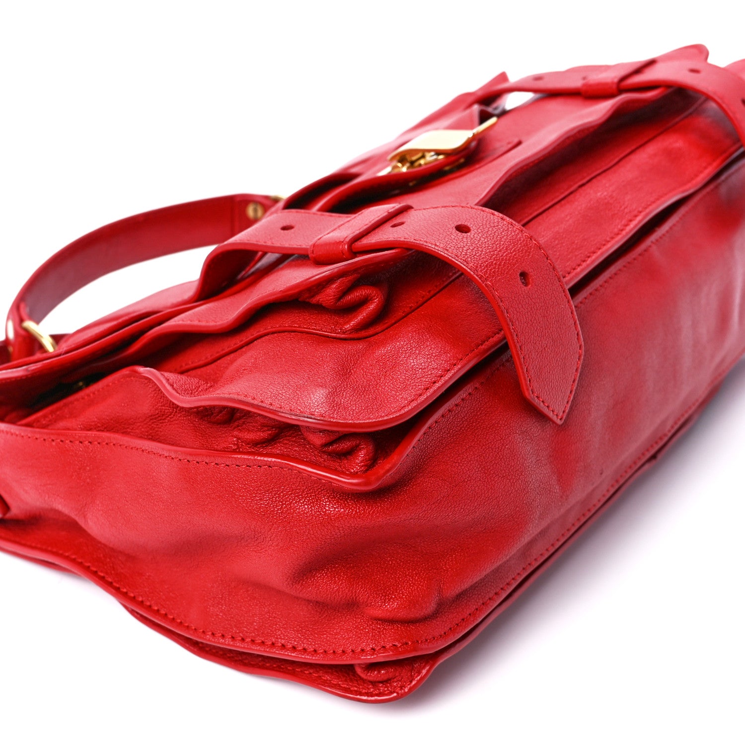 Proenza Schouler Lambskin Medium PS1 Satchel Bright Red 13 of 16