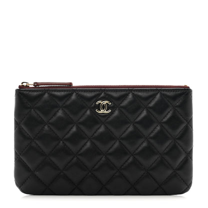 Chanel Lambskin Quilted Cosmetic Case Black 1 of 10