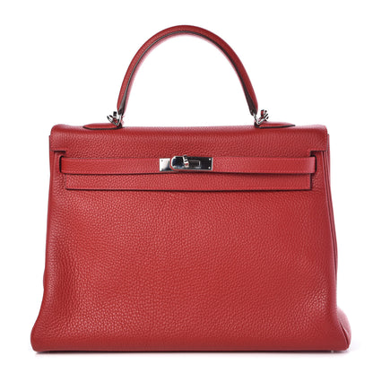 Hermes Togo Kelly Retourne 35 Rouge Casaque 1 of 37