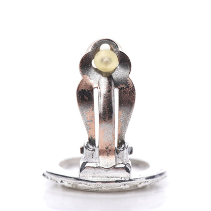 Chanel Silver Coco Clip On Earrings Silver 5 of 5