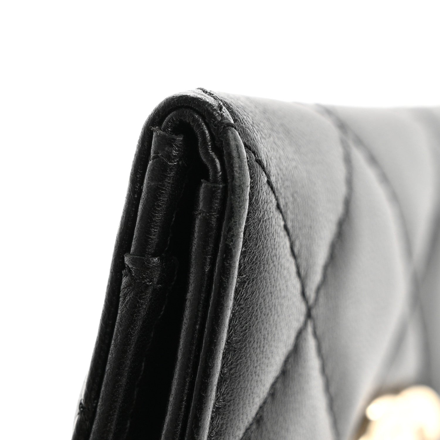 Chanel Lambskin Quilted Flap Waist Bag Insert Black 6 of 7