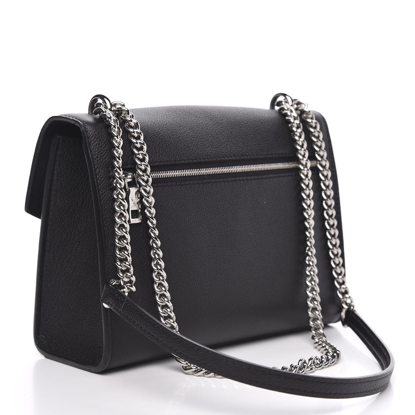 Soft Calfskin My Lockme Chain Bag BB Black