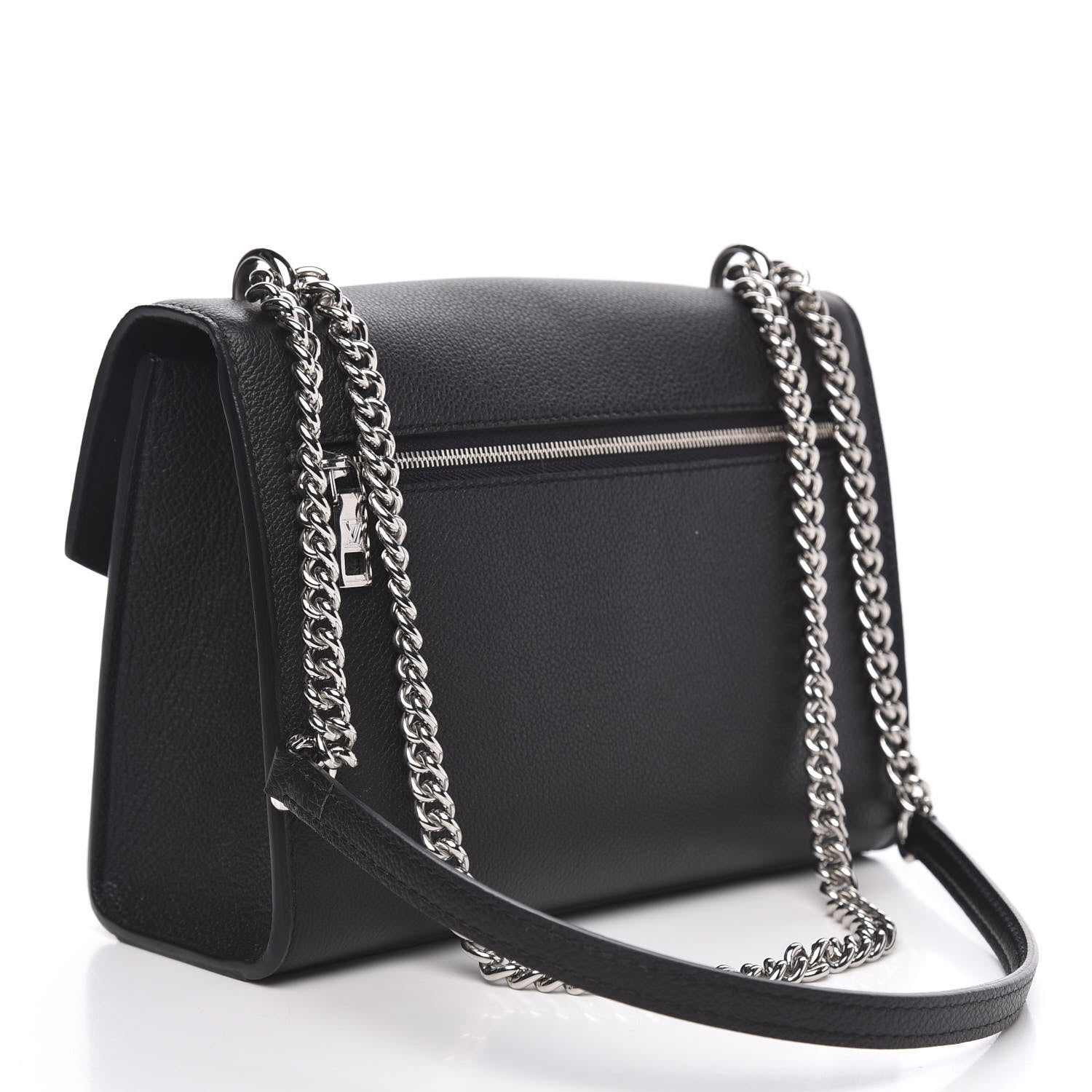 Louis Vuitton Soft Calfskin My Lockme Chain Bag BB Black 3 of 9