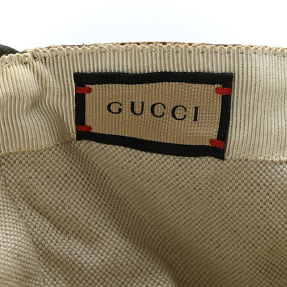 Gucci Monogram Jumbo GG Baseball Hat M 57 Camel Ebony 7 of 9