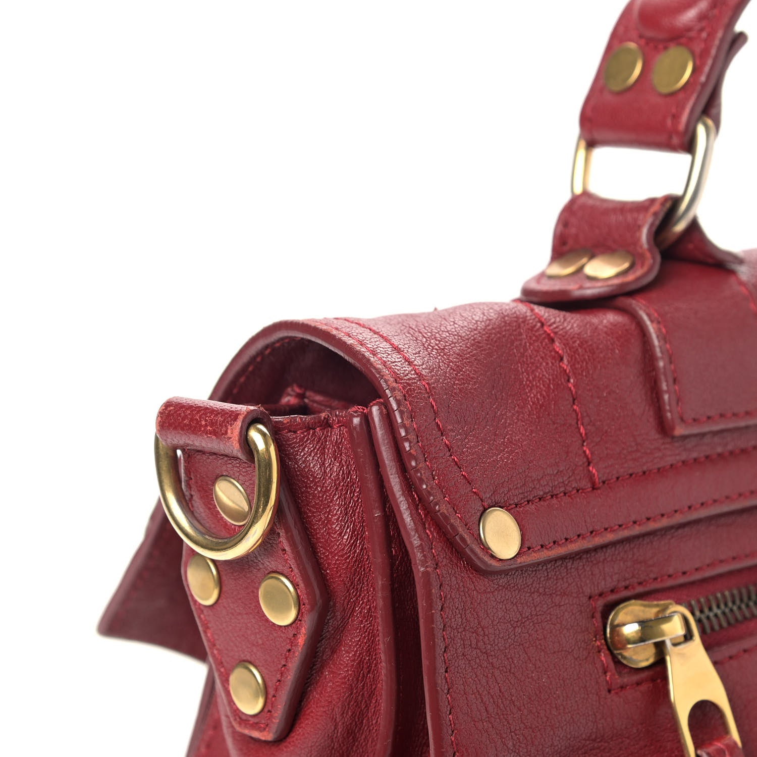Proenza Schouler Lambskin Medium PS1 Satchel Chianti 11 of 16