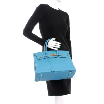 Hermes Togo Birkin 35 Turquoise 2 of 33