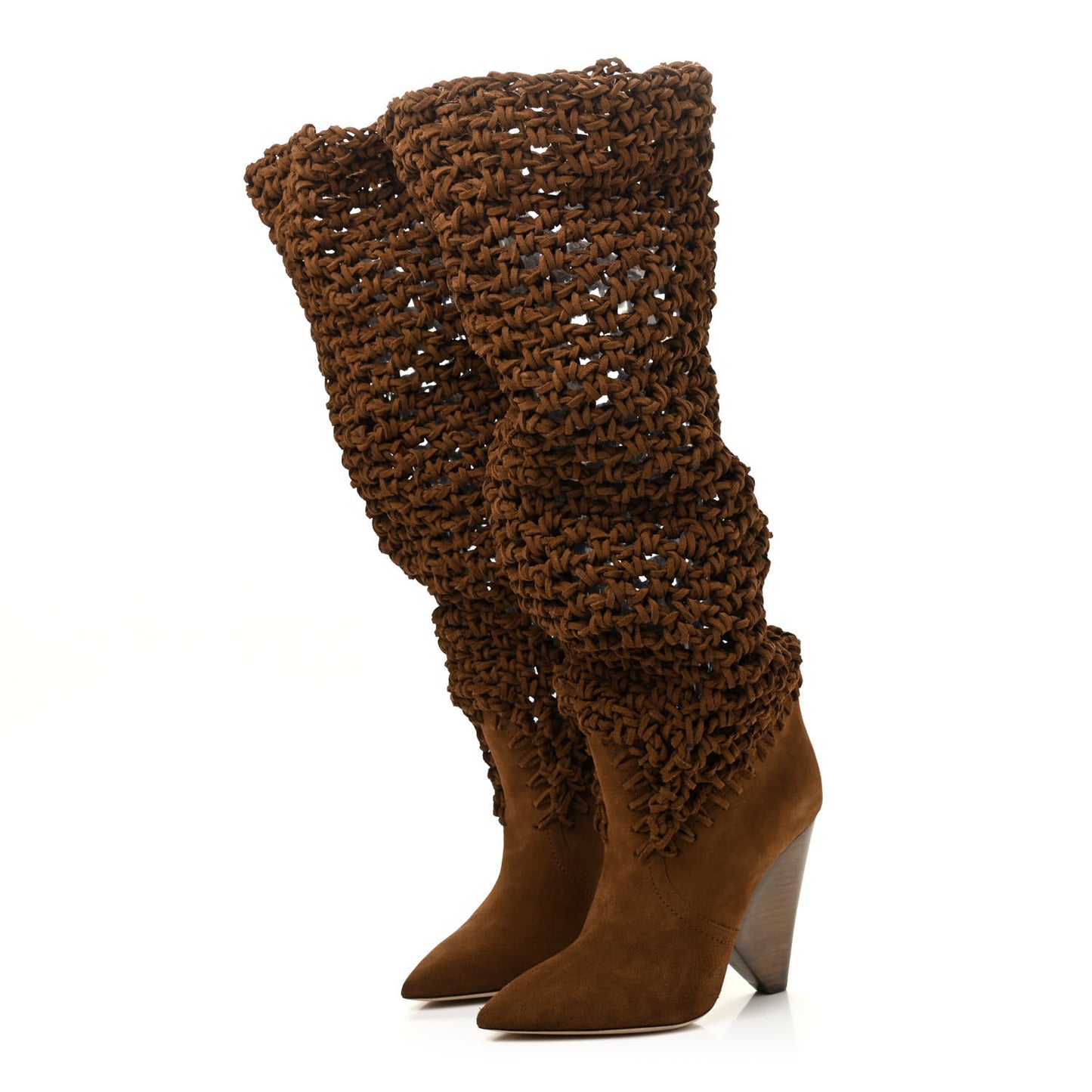 Suede Twine Soho Niki 105 Thigh High Boots 37 Light Land
