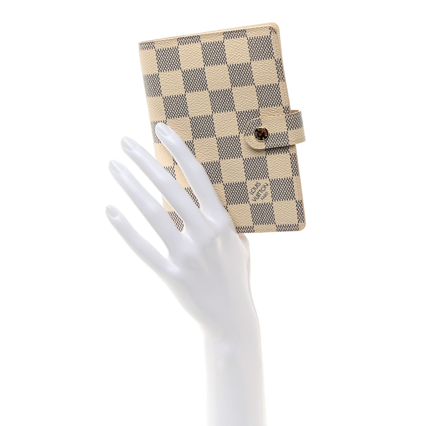 LOUIS VUITTON Damier Azur Small Ring Agenda Cover