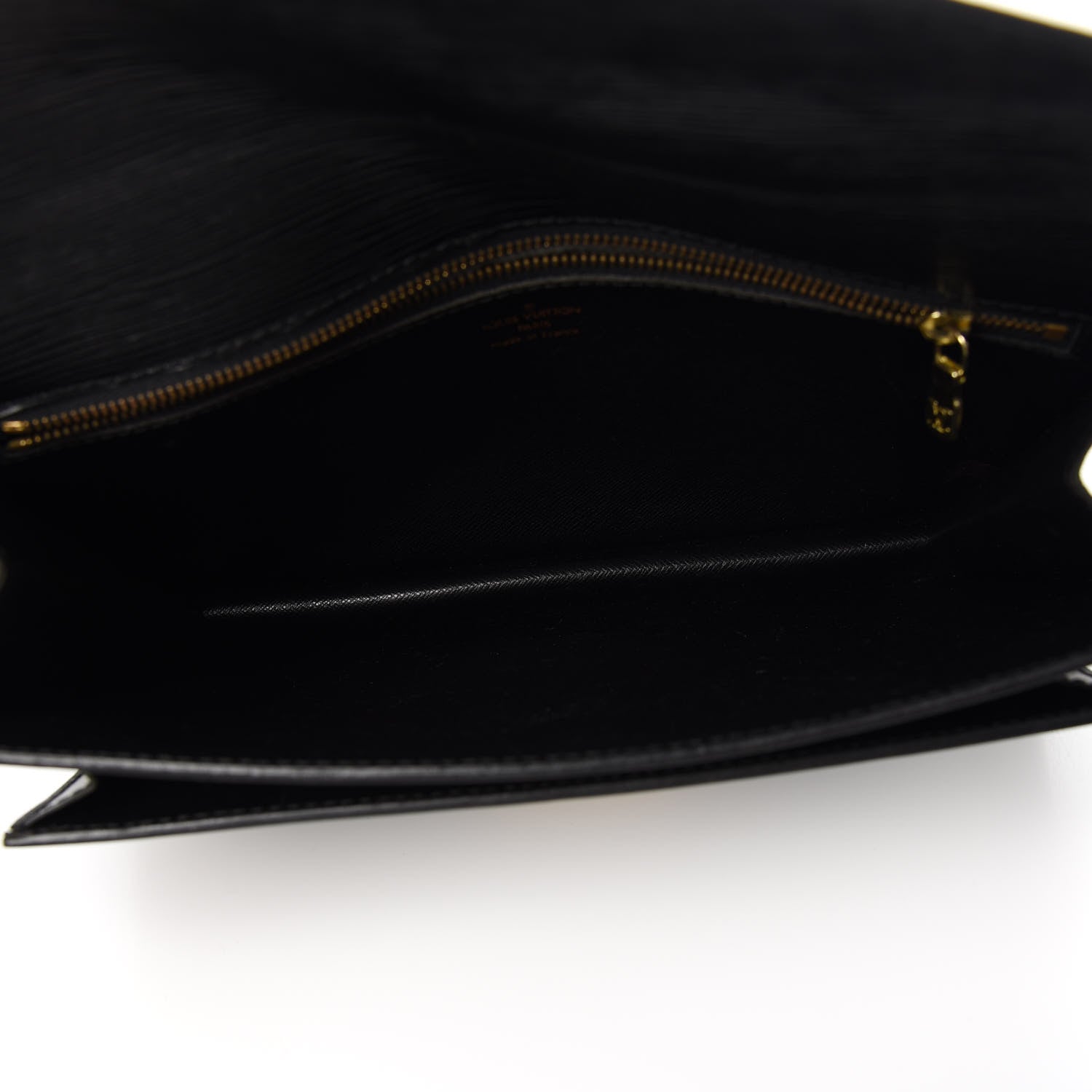 Louis Vuitton Epi Pochette Sellier Dragonne Clutch Black 4 of 9