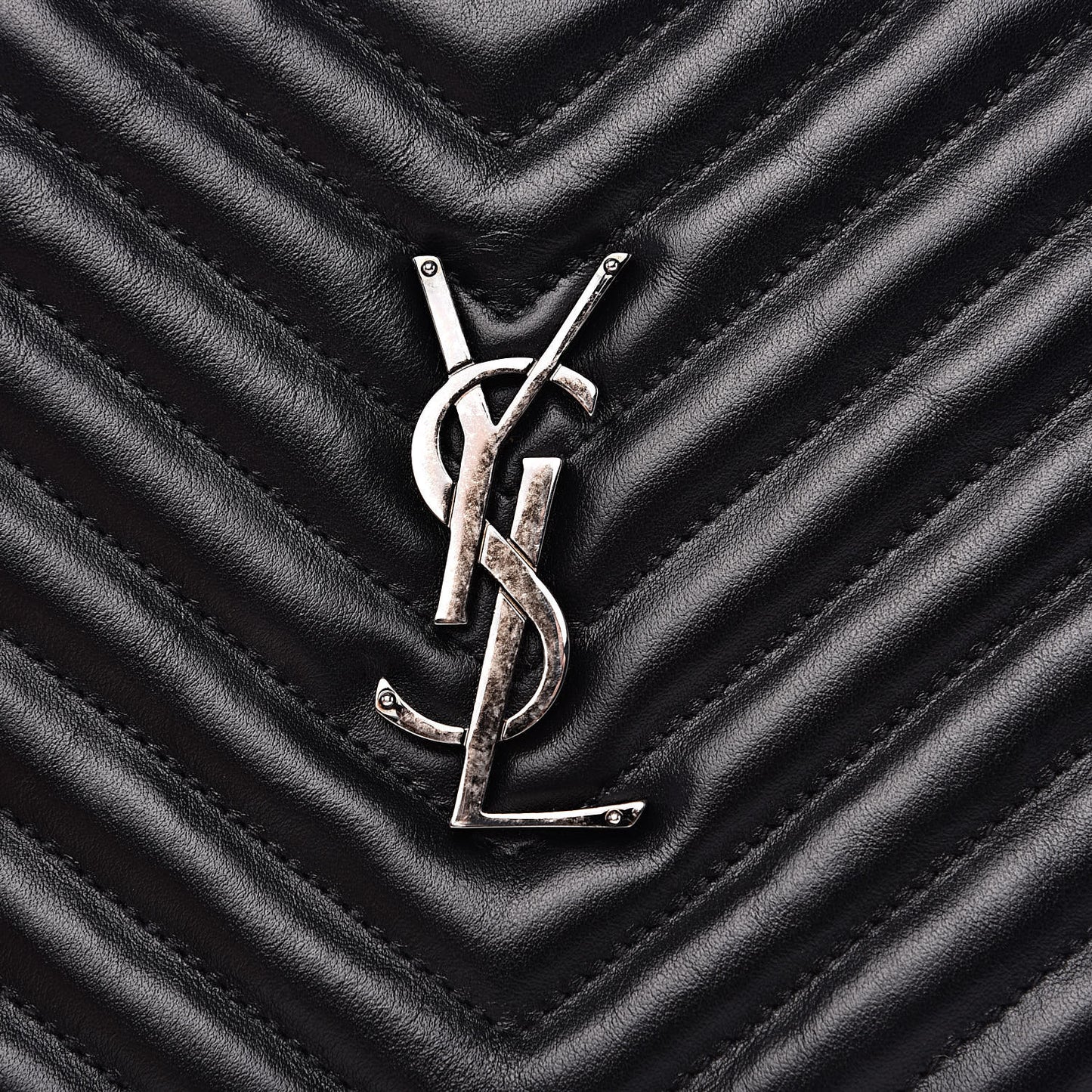 Calfskin Matelasse Monogram Lou Camera Bag Black