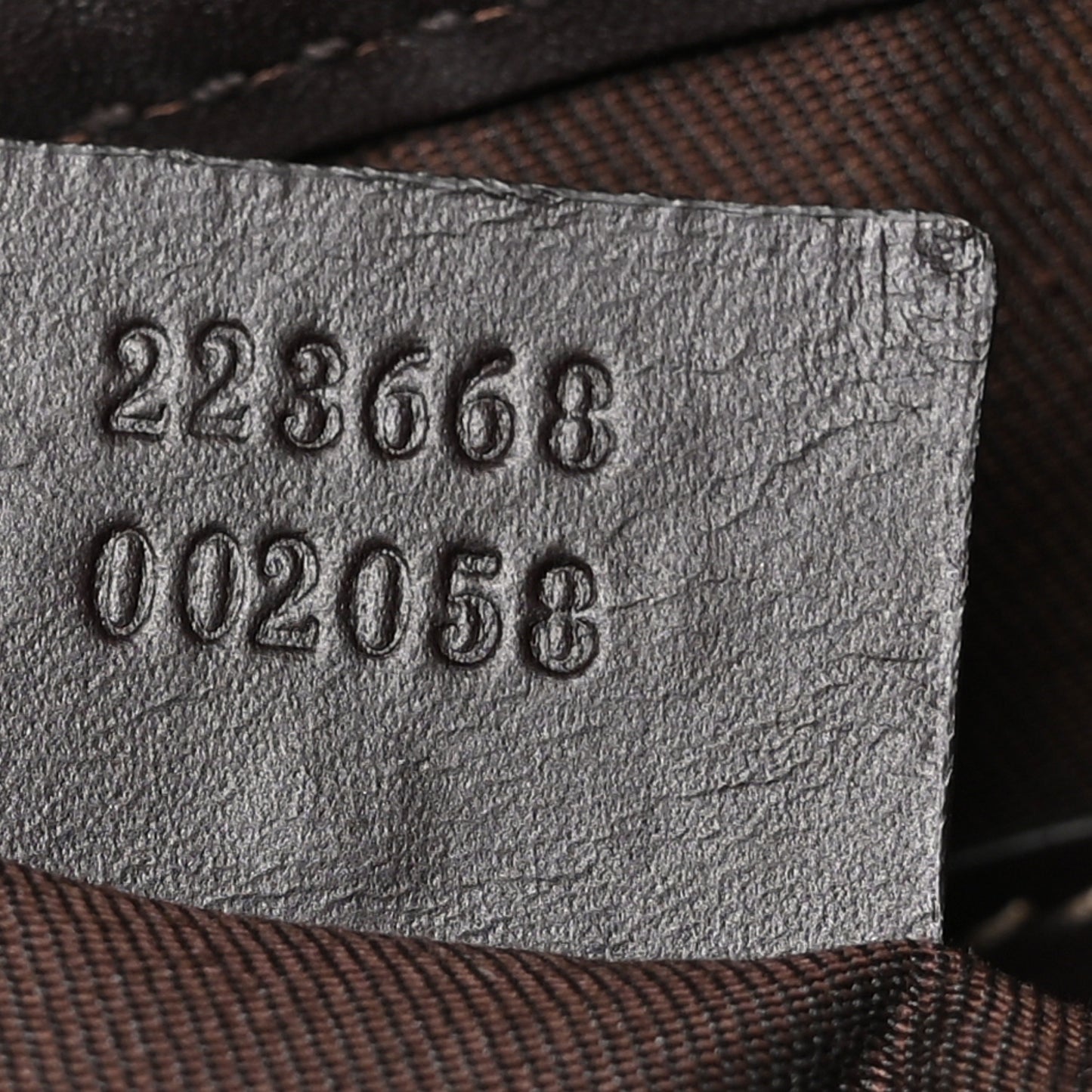 GG Plus Monogram Joy Vertical Tote Dark Brown