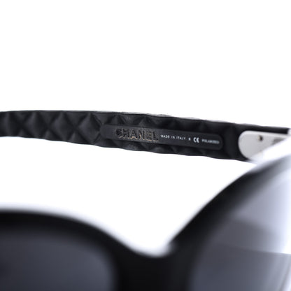 Chanel Acetate Quilted Polarized Butterfly CC Sunglasses 5288-Q Black 7 of 11