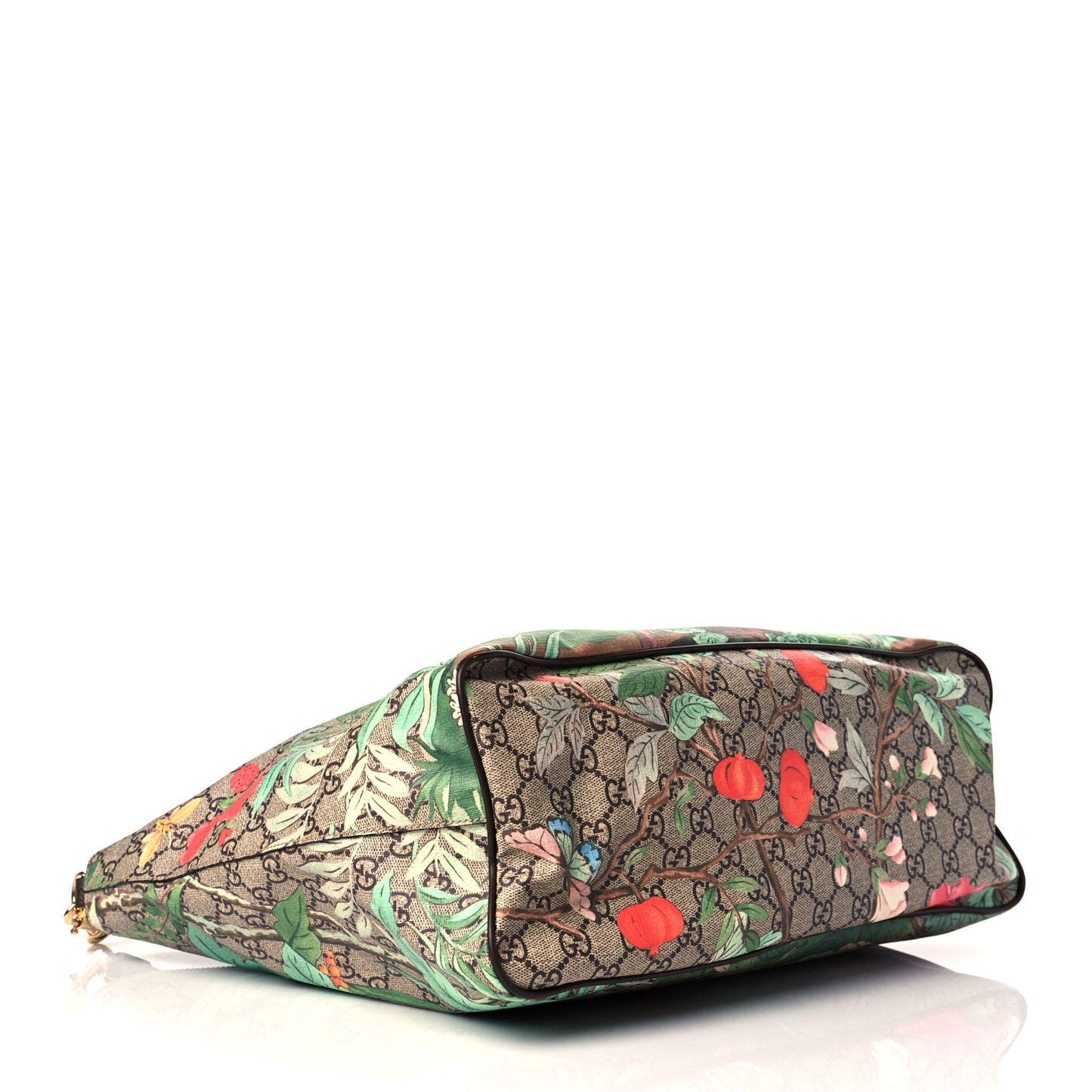 Soft GG Supreme Monogram Tian Medium Crossbody Tote Beige Multicolor New Acero