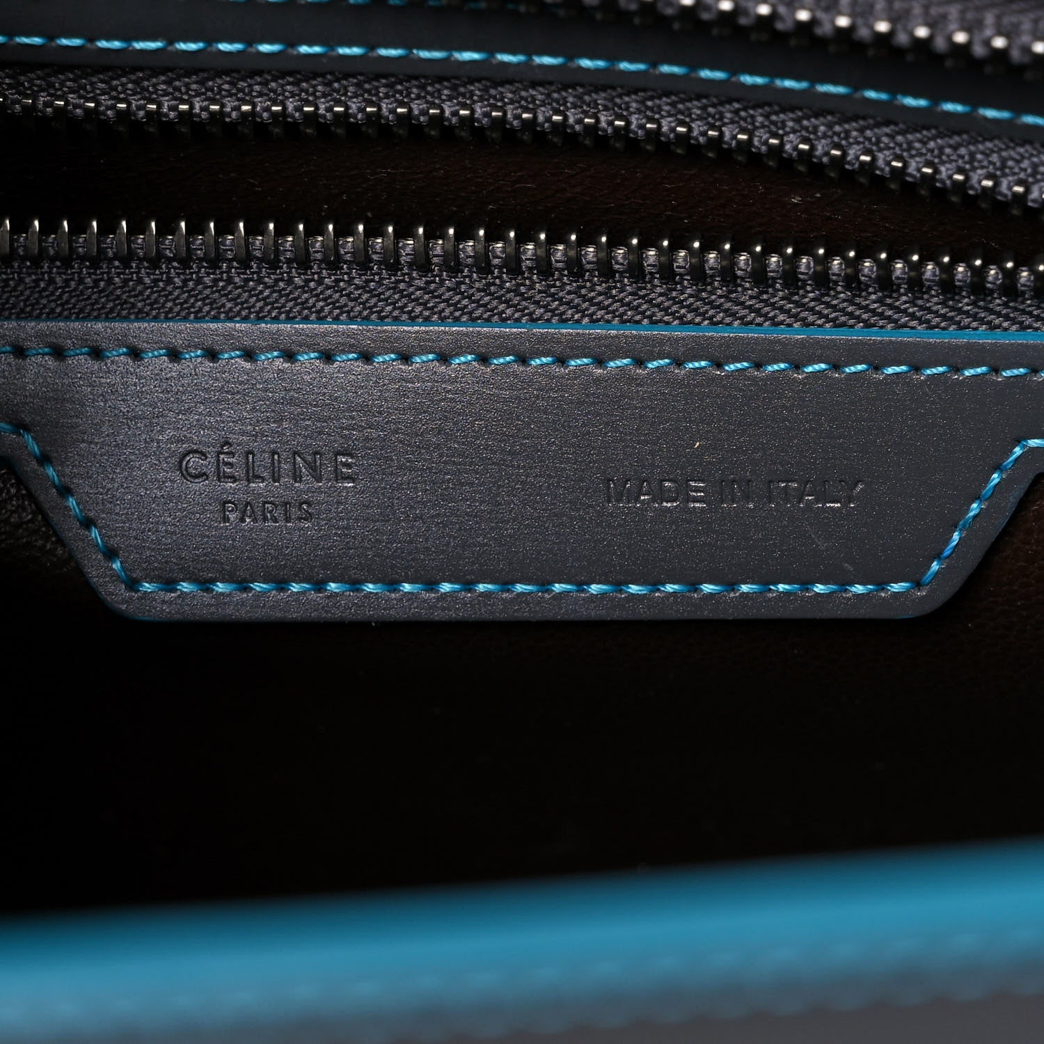Celine Satin Debossed Calfskin Micro Luggage Anthracite 5 of 8
