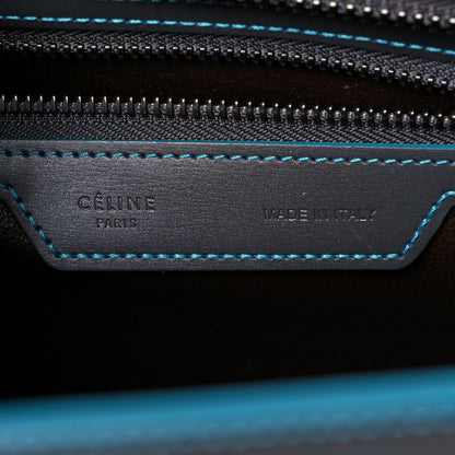 Celine Satin Debossed Calfskin Micro Luggage Anthracite 5 of 8