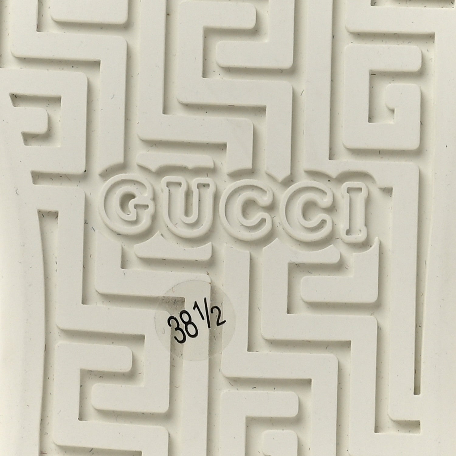 Gucci Ultralight Plume Calfskin Web Womens Ace Platform Sneakers 38.5 White 8 of 10
