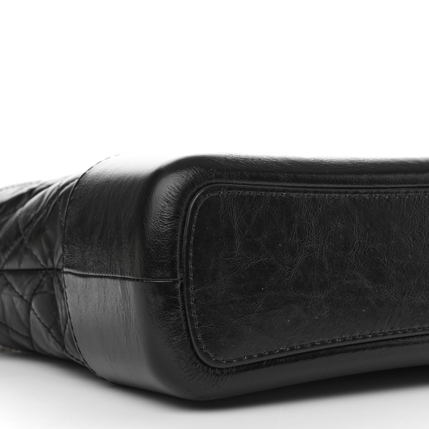 Chanel Aged Calfskin Quilted Medium Gabrielle Hobo Black 11 of 13