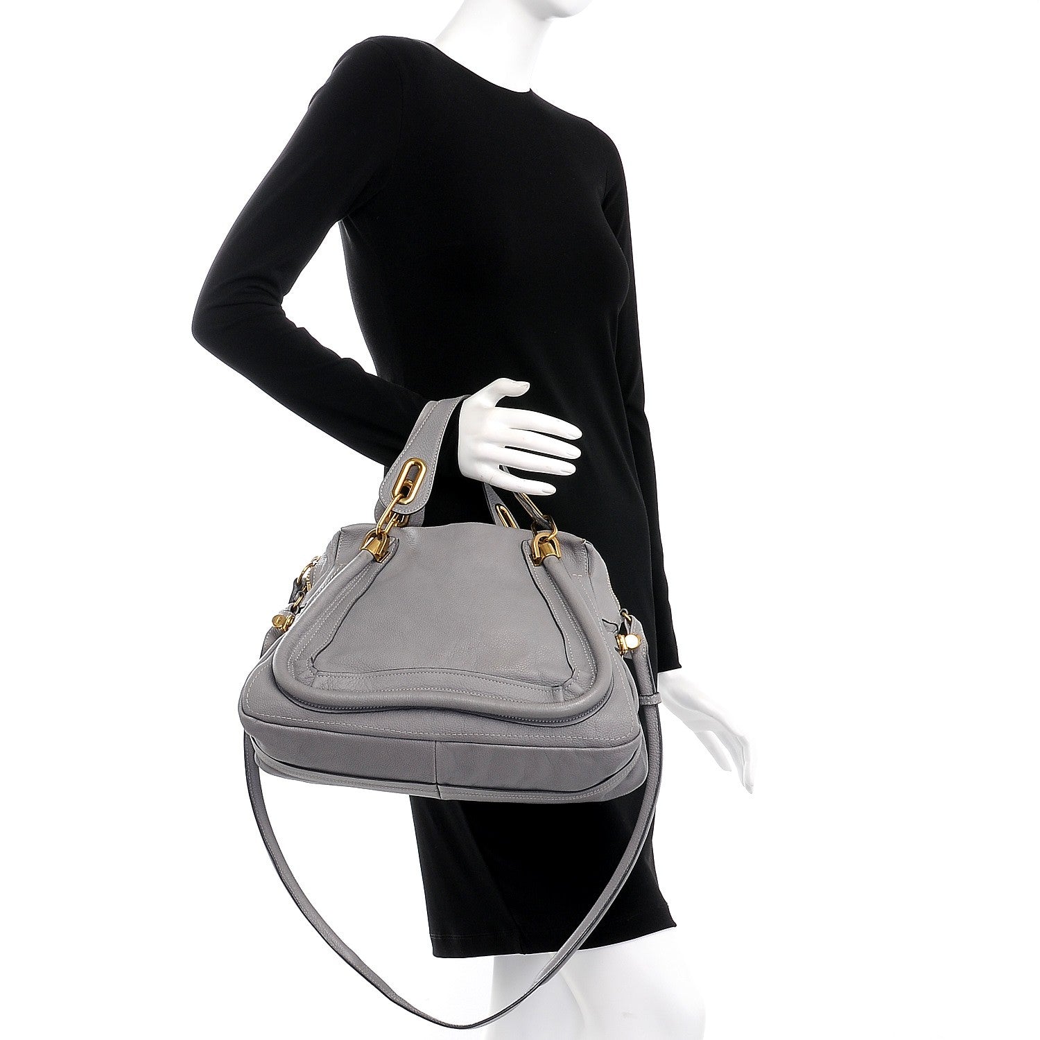 Chloe Calfskin Medium Paraty Cashmere Grey 3 of 11