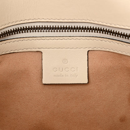 Gucci Calfskin Matelasse Medium GG Marmont Shoulder Bag White 6 of 13