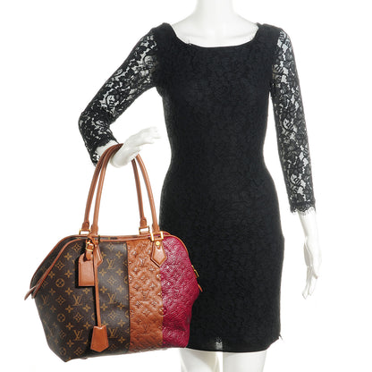 Louis Vuitton Monogram Stripes Medium Bag Bordeaux 2 of 8