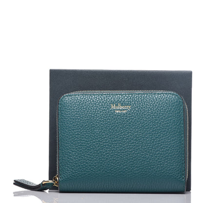Mulberry Small Classic Grain Zip Around Purse Ocean Green 8 of 8