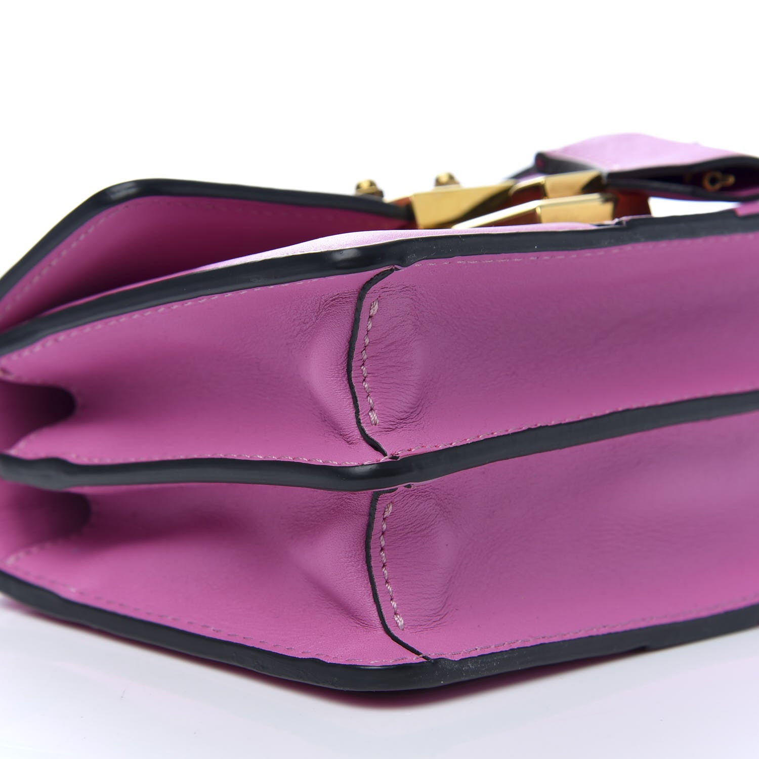MCM Visetos Mini Tracey Satchel Pink 6 of 8