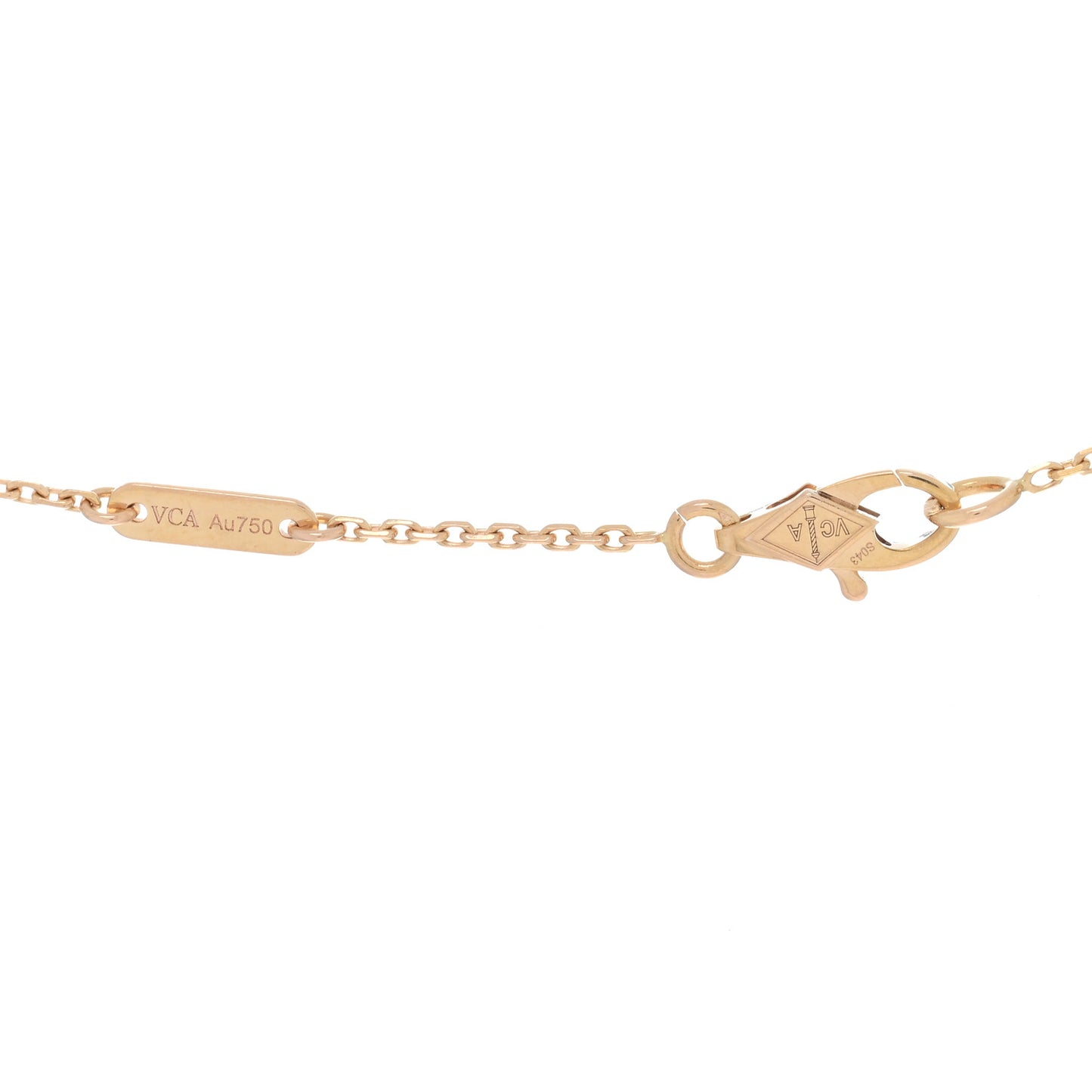 VAN CLEEF & ARPELS 18K Rose Gold Sweet Alhambra Pendant Necklace