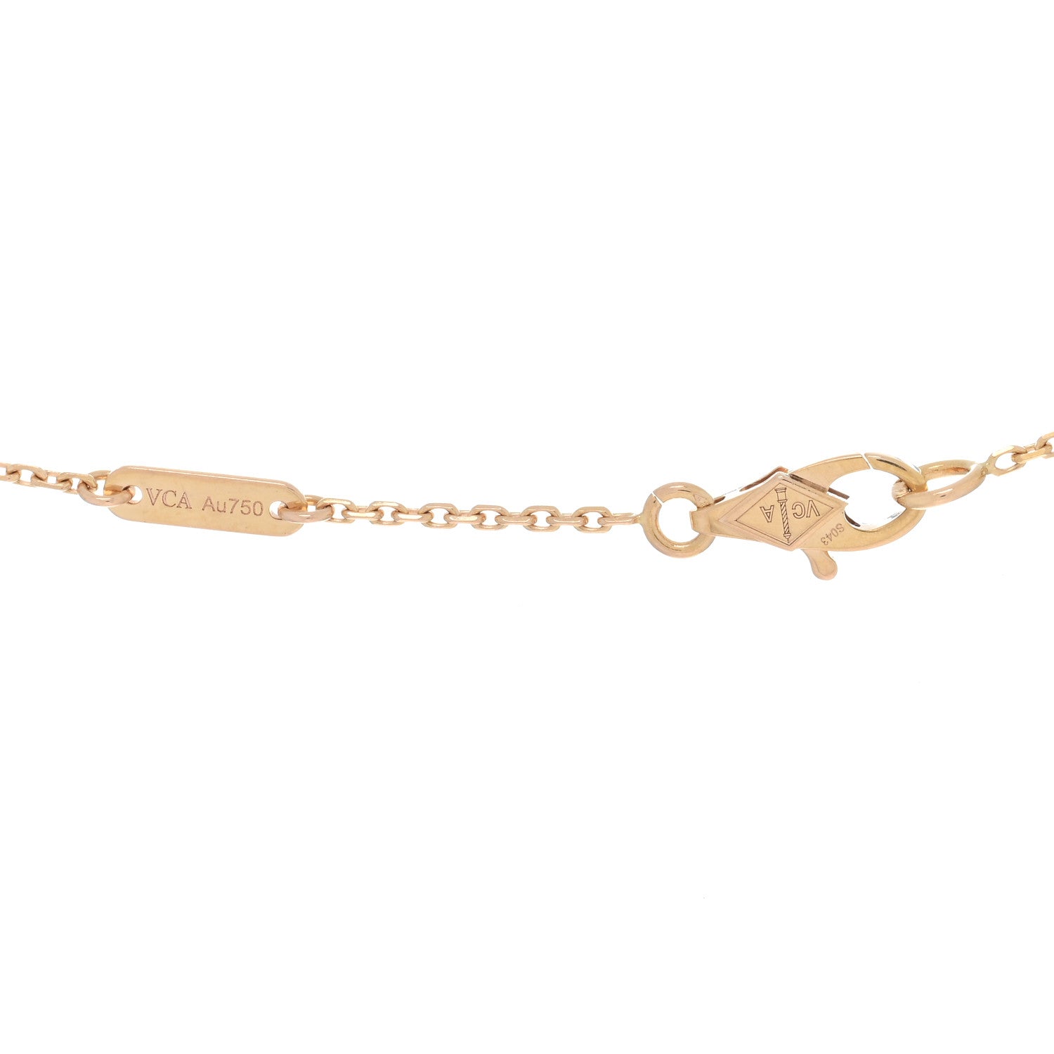 Van Cleef & Arpels VAN CLEEF & ARPELS 18K Rose Gold Sweet Alhambra Pendant Necklace 4 of 5