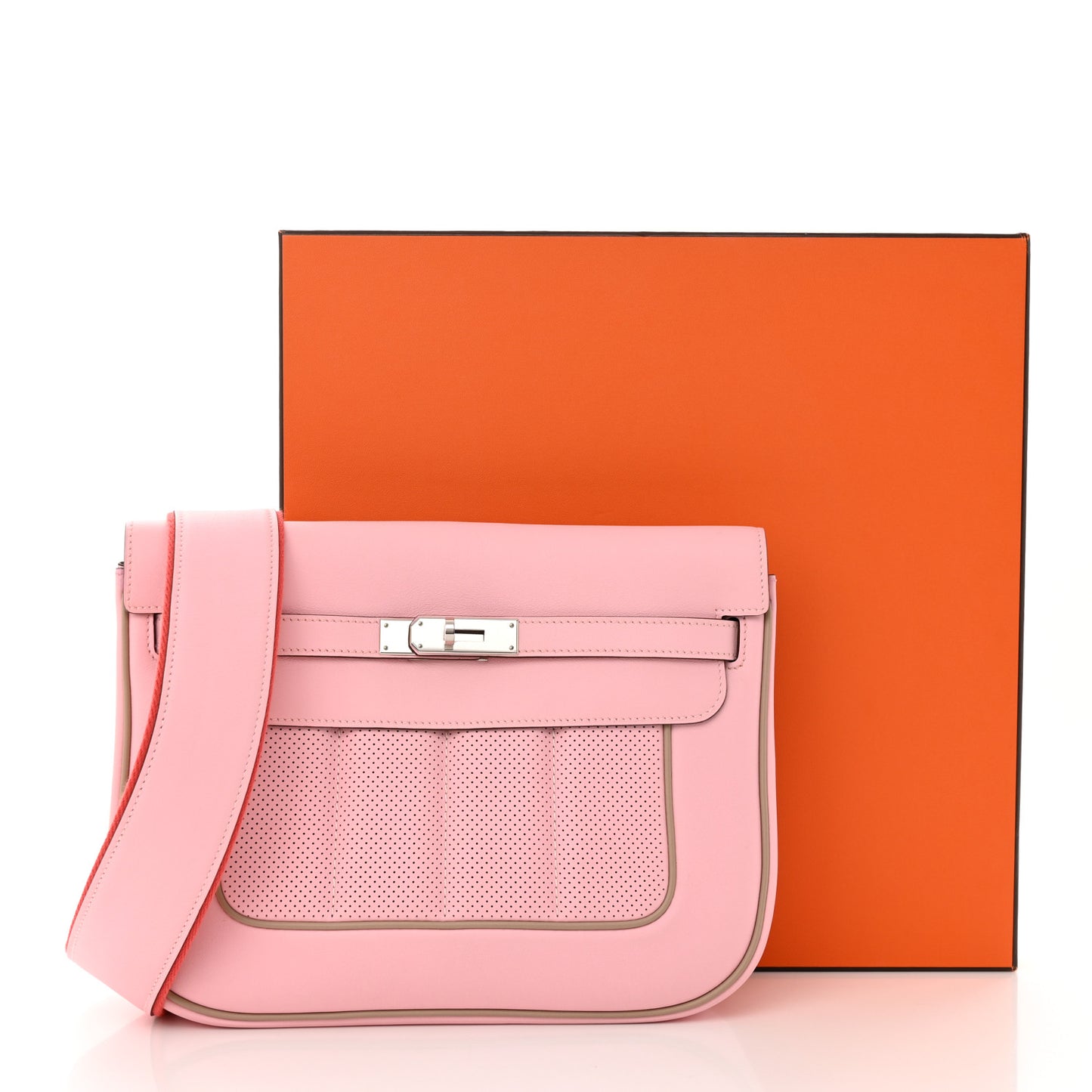 Veau Swift Sac Berline 28 Rose Sakura Argile