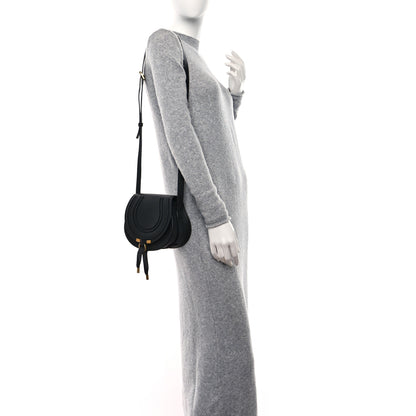 Chloe Grained Calfskin Small Marcie Saddle Bag Black 3 of 8