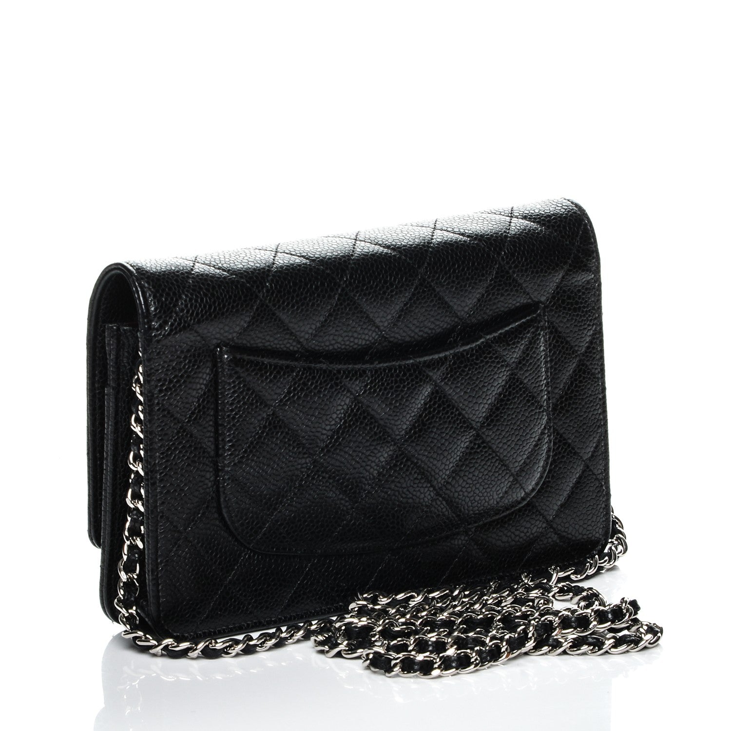 Chanel Caviar Quilted Wallet On Chain WOC Black 3 of 8