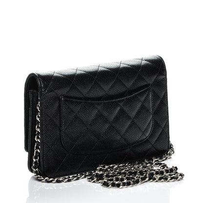 Chanel Caviar Quilted Wallet On Chain WOC Black 3 of 8