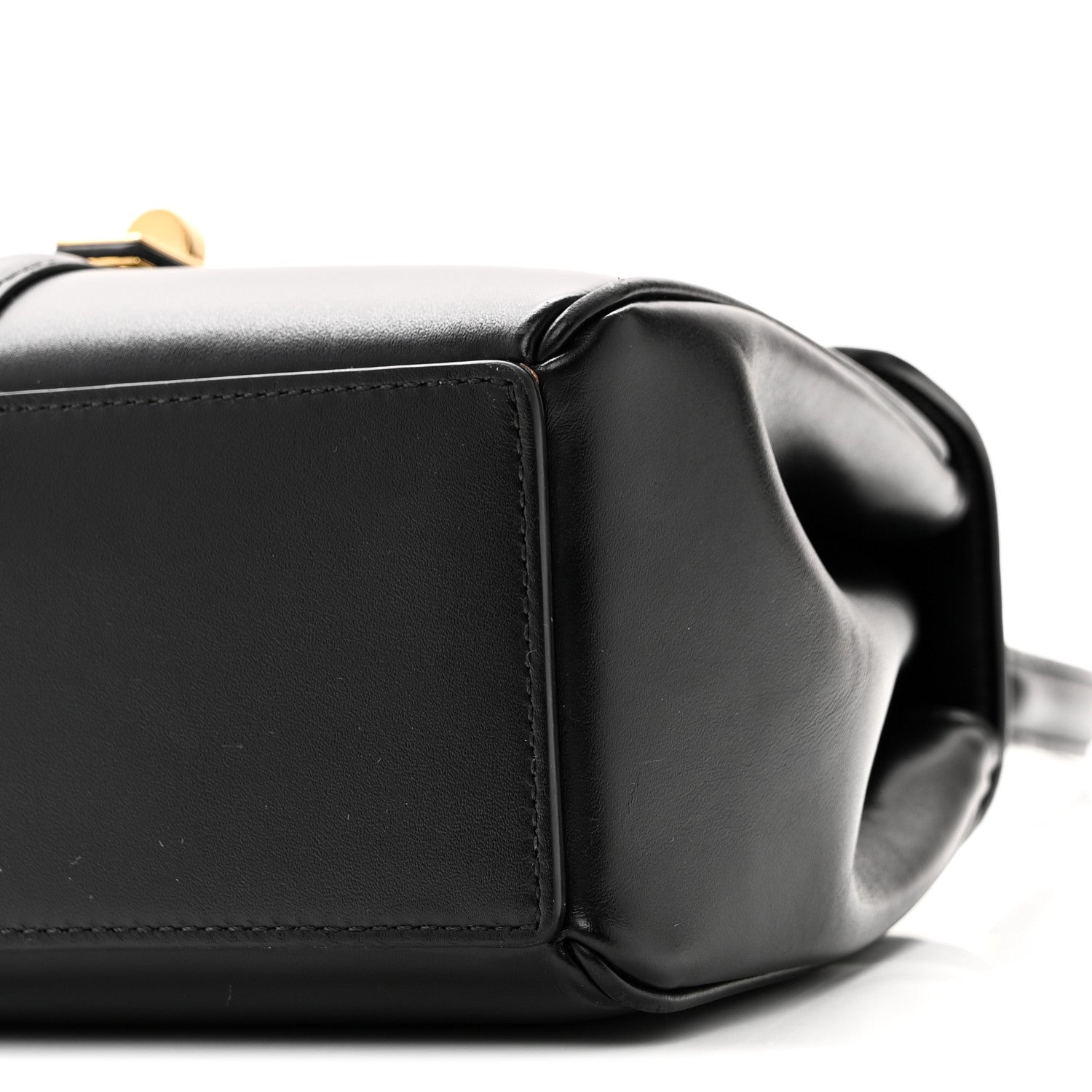 Celine Satinated Calfskin Mini 16 Top Handle Bag Black 9 of 9