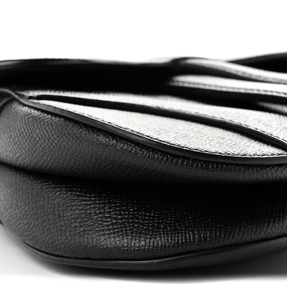 Christian Dior Grained Calfskin Mini Saddle Bag Black 9 of 11