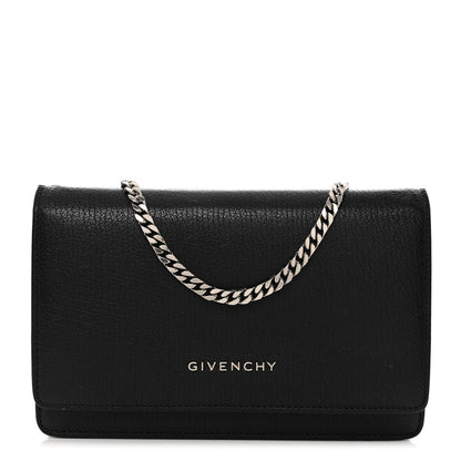 Givenchy Sugar Goatskin Pandora Chain Wallet Black 1 of 10