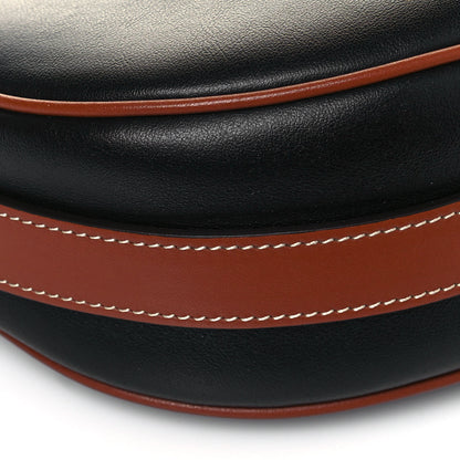 Celine Smooth Calfskin Medium Strap Ava Shoulder Bag Black Tan 7 of 11